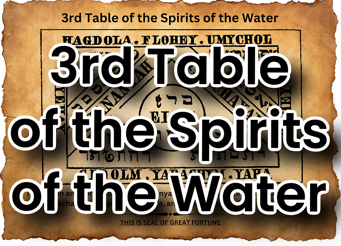 Moses - 3rd Table Of Water - Great Fortune 1 Moses - 3rd Table Of Water - Great Fortune