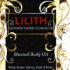 Lilith - Shadow Work - Strength - Protection - Justice Body Oil